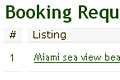 Booking requests page, available for property owner only.