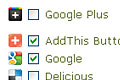Possibilities to choose from 50 the most popular Bookmark website.