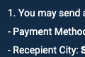 Payment instruction after offline payment method selection