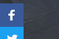 Vertical floating bar with automatic social network selection