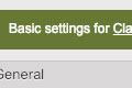 Plugin settings