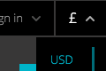 Visitor currency detection by IP