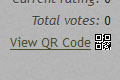 QR Code button on listing details page
