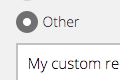 Custom report option