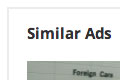 Similar Ads Box in the sidebar on the listing details page