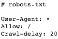 Sitemap entry in robots.txt file