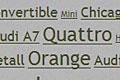 Standard tag cloud view, single color links