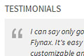 Random testimonial box on front-end